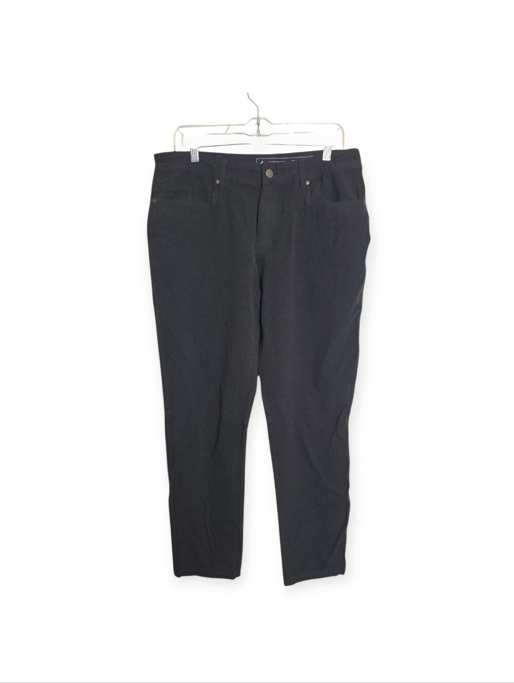 Mens Woolly Longhaul wool blend pants in dark gray, size 34x32